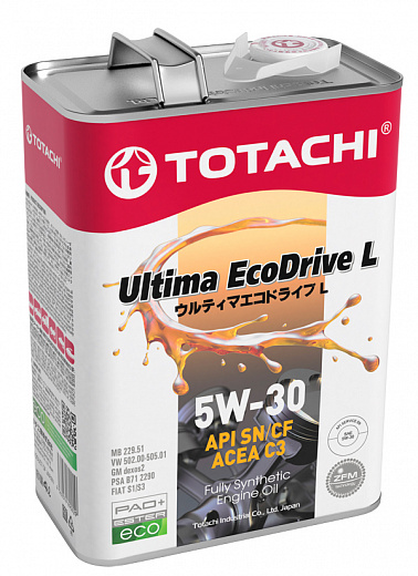 TOTACHI ULTIMA ECODRIVE L FULLY-SYNTHETIC 5W-30 C3 4л