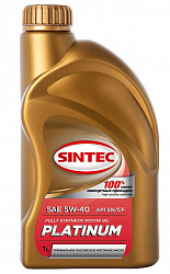 SINTEC Platinum 5w-40 A3/B4 1л