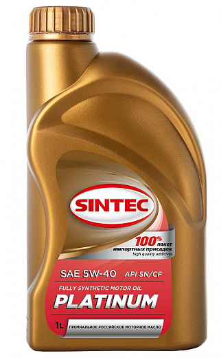 SINTEC Platinum 5w-40 A3/B4 1л