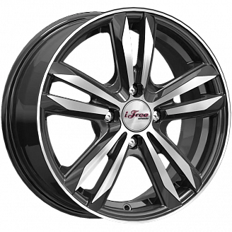 Диск iFree Маскот (KC870-01) 6x15 4x100 ET35 DIA 67,1 Блэк Джек