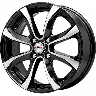 Диск iFree Дайс (KC696-07) 6x15 4x114,3 ET45 DIA 67,1 Блэк джек