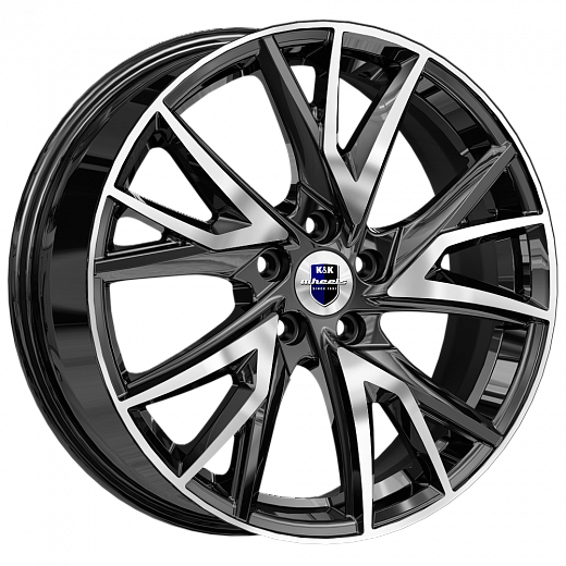 Диск K&K Кайлас (KC1054-07) 6,5x18 5x108 ET43 DIA 65,1 Алмаз черный