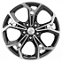 Диск KHW 1606  6,5x16 5x108 ET50 63,35 Black-FP (Ford Focus)