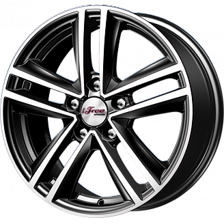 Диск iFree Катар (KC885-00) 6,5x16 5x100 ET40 DIA 67,1 Блэк джек