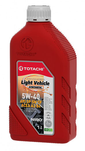 TOTACHI NIRO LV SYNTHETIC 5W-40 A3/B4 1л