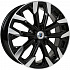 Диск K&K Морейн (KC1046-16) 6,5x17 5x114,3 ET50 DIA 54,1 Алмаз черный